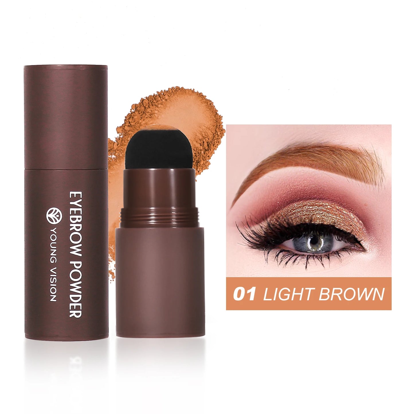 Eyebrow Stamp Waterproof Long Lasting Natural Brow Stamp Shaping Kit Shape Brow Stamp Contouring Stick Hairline