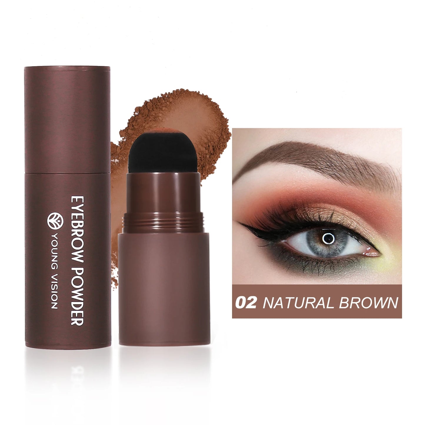 Eyebrow Stamp Waterproof Long Lasting Natural Brow Stamp Shaping Kit Shape Brow Stamp Contouring Stick Hairline