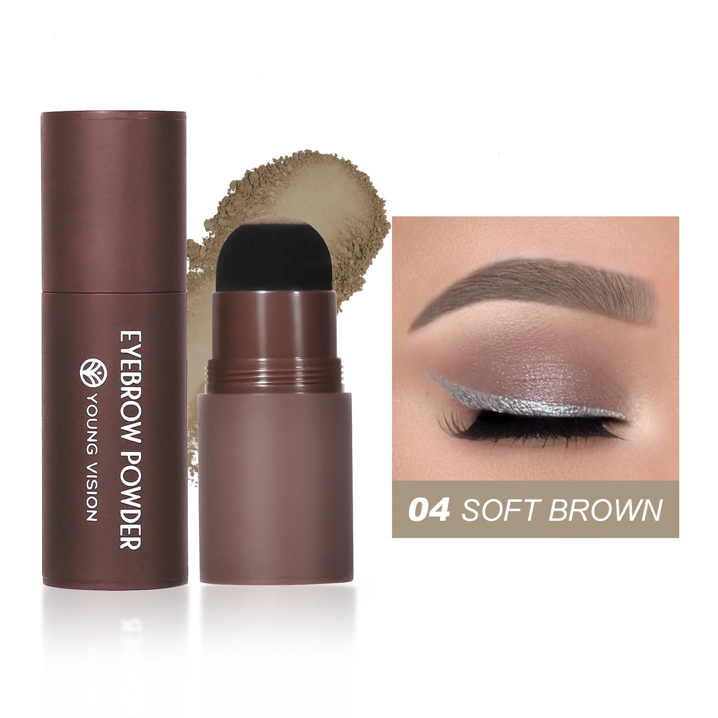 Eyebrow Stamp Waterproof Long Lasting Natural Brow Stamp Shaping Kit Shape Brow Stamp Contouring Stick Hairline